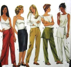 9050 CUTE PANTS LENGTHS, OVERSKIRT PATTERN 12-18